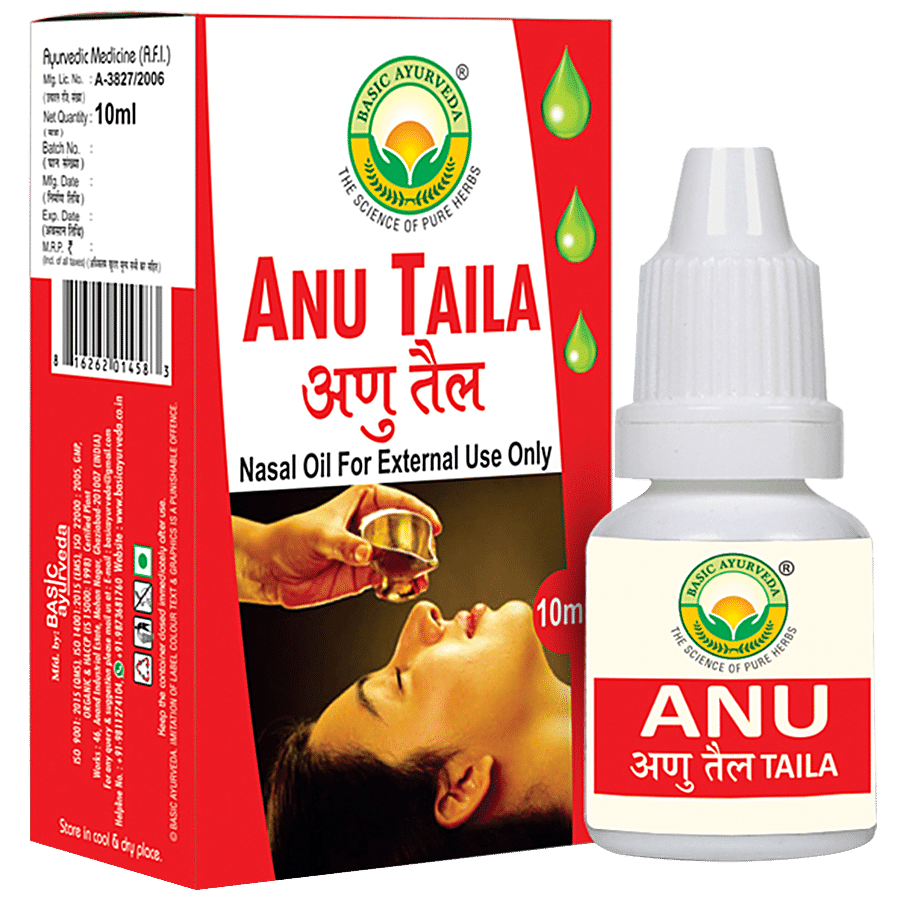 Basic Ayurveda Anu Taila - Nasal Oil