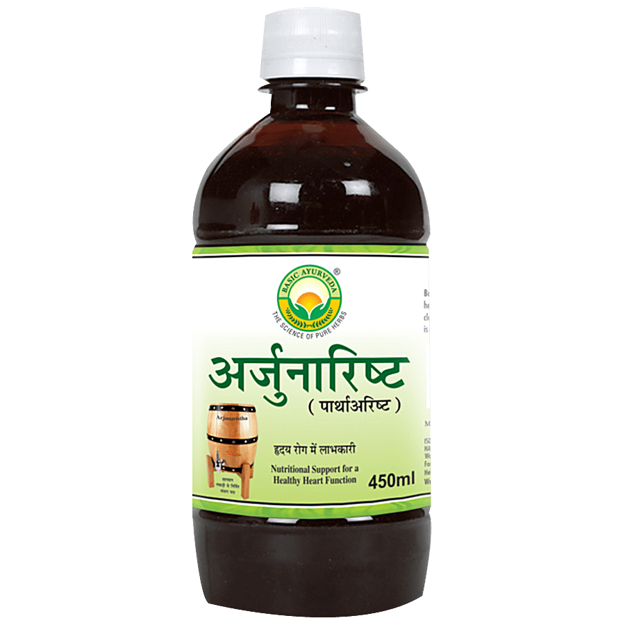 Basic Ayurveda Arjunarishta Syrup - For Hypertension & Chest Problem