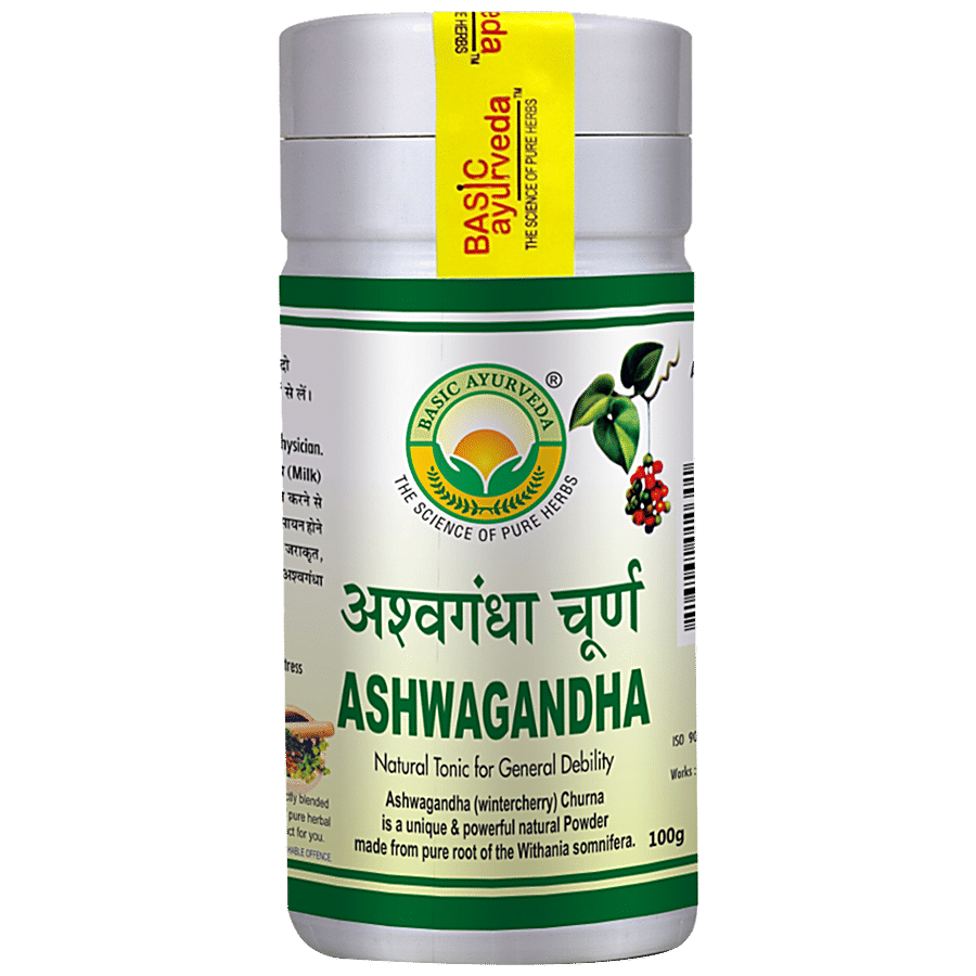 Basic Ayurveda Ashwagandha Churna -  Reduce Inflammation