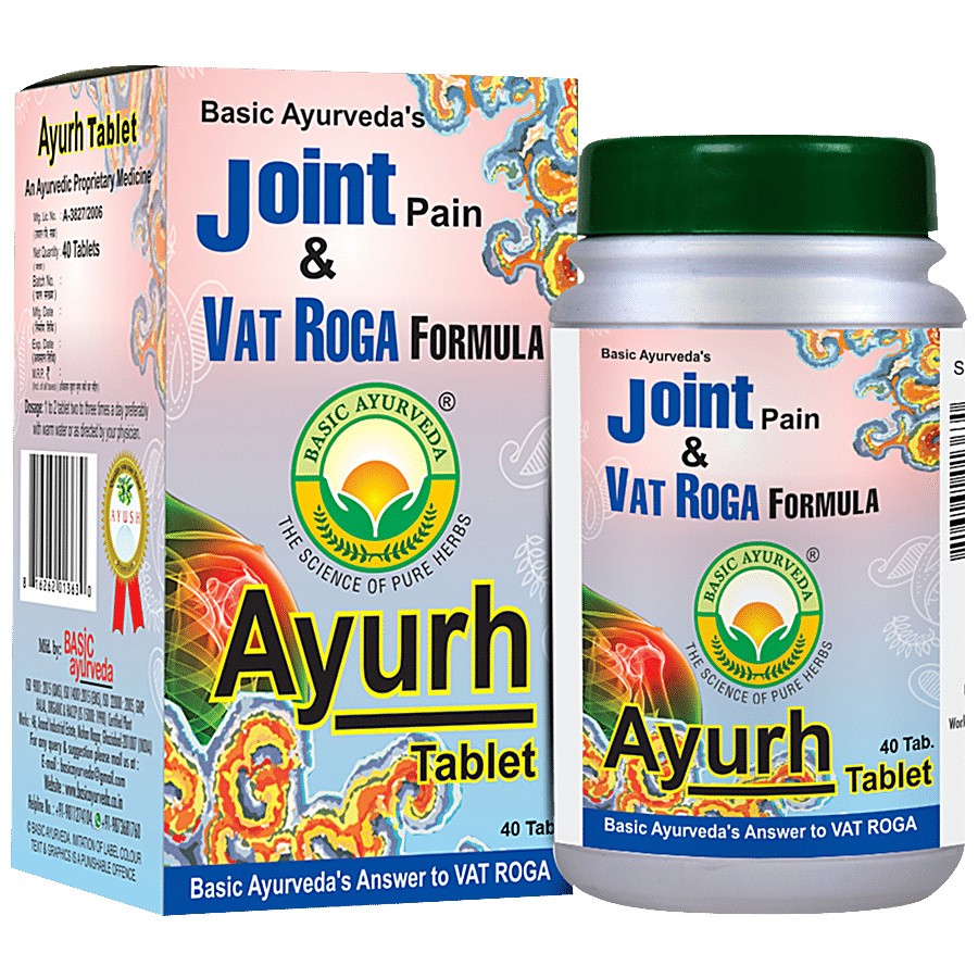 Basic Ayurveda Ayurh Tablets - Joint Pain & Vata Problem Reliever