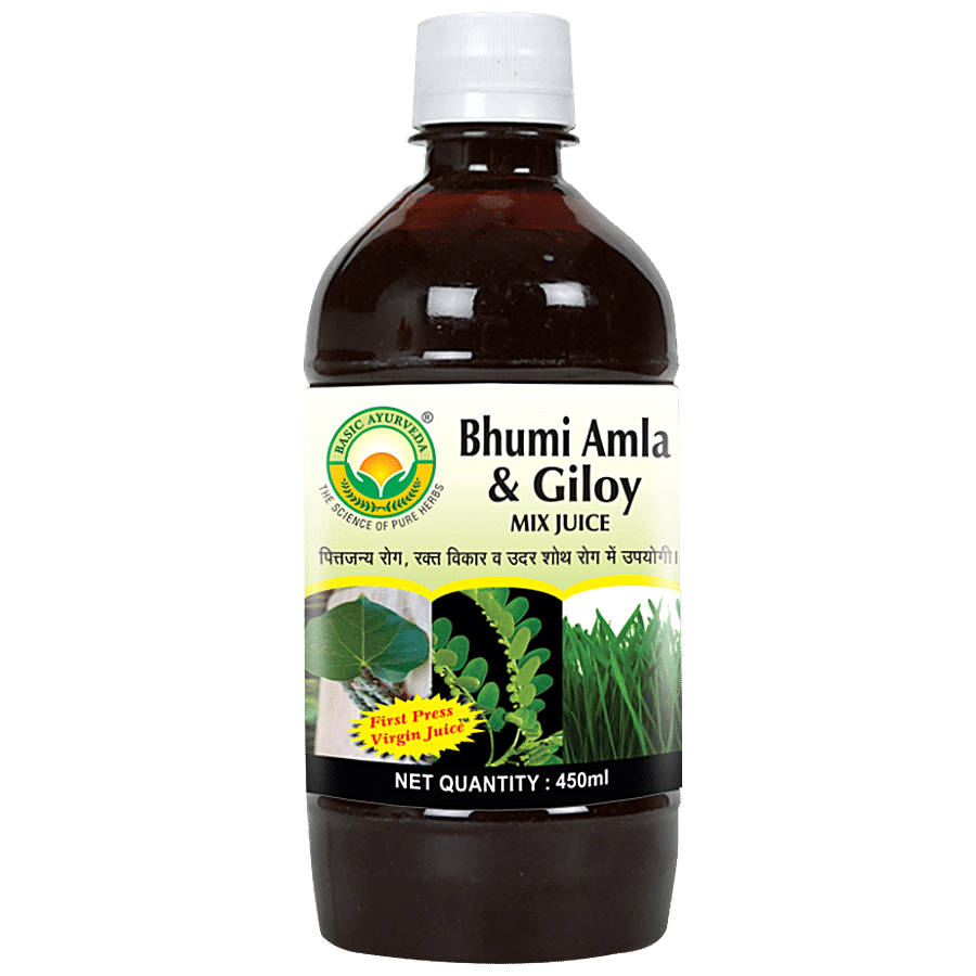 Basic Ayurveda Bhumi Amla & Giloy Mix Juice - Organic Herbal