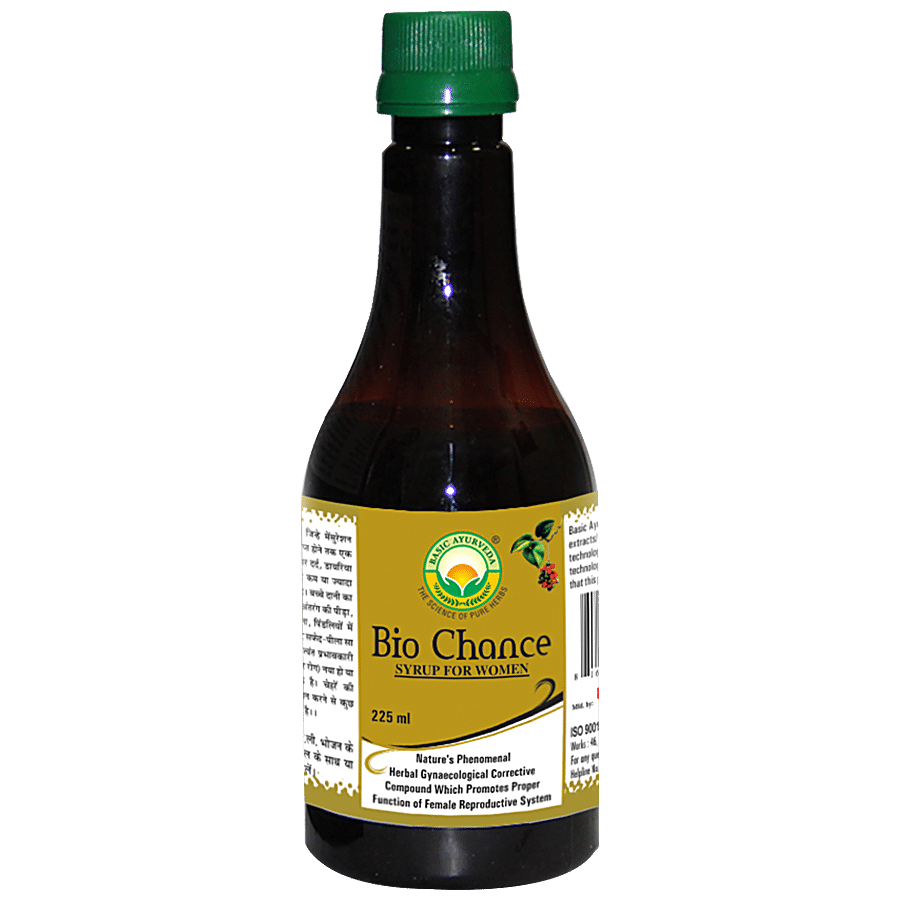 Basic Ayurveda Bio Chance Syrup - Beneficial in Menstruation