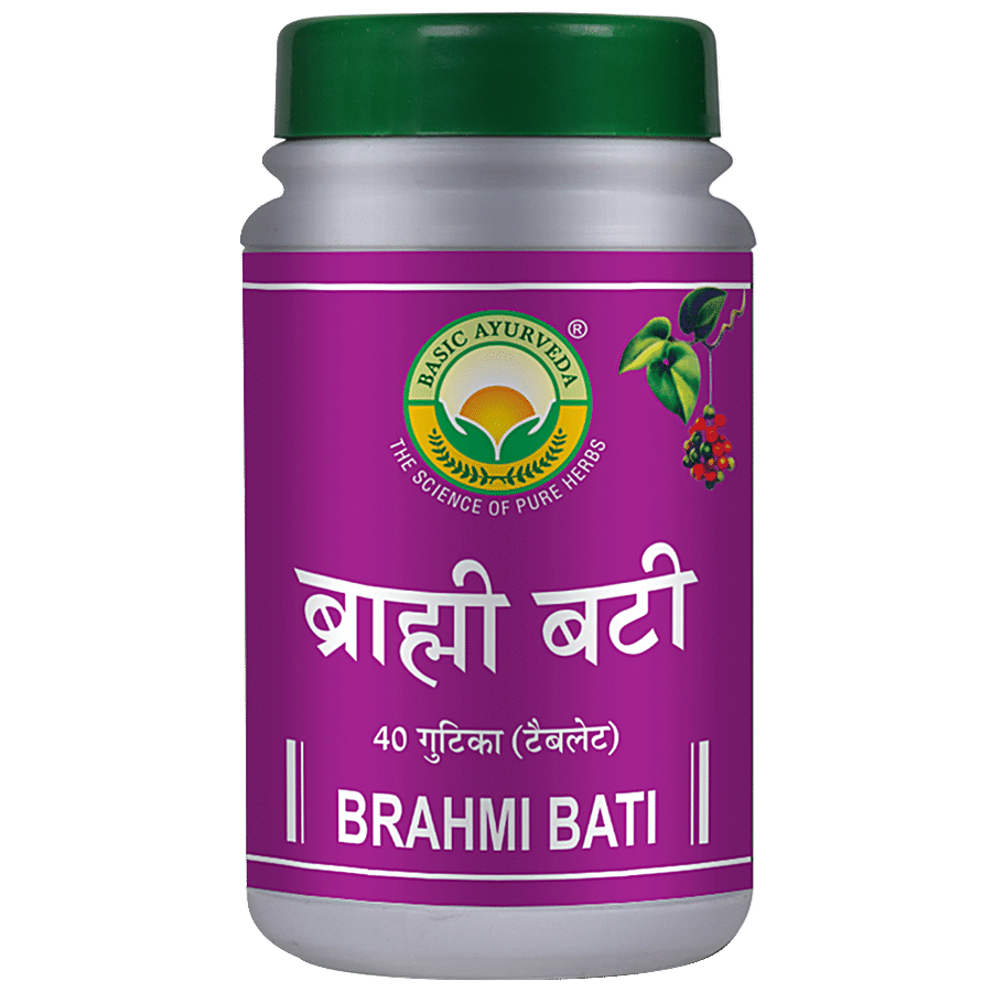 Basic Ayurveda Brahmi Bati - Boosts Memory