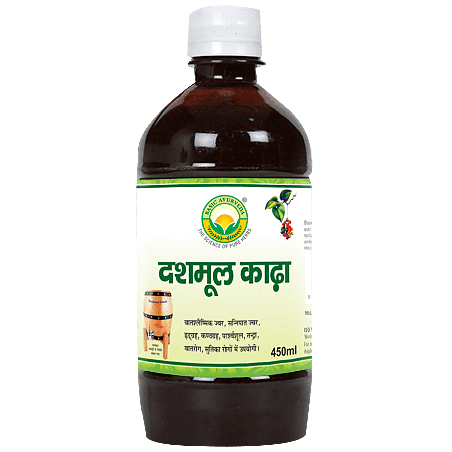 Basic Ayurveda Dashamool Kadha Syrup - Effective In Post-Parturn Bleeding