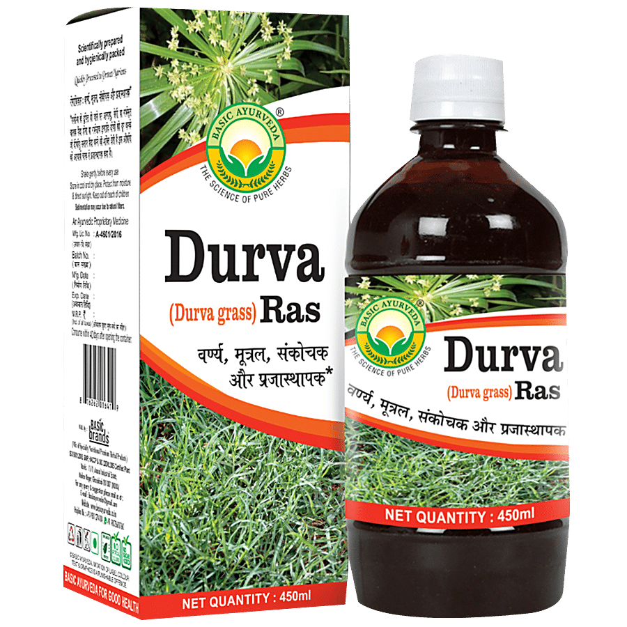 Basic Ayurveda Durva Ras Juice - Organic Herbal