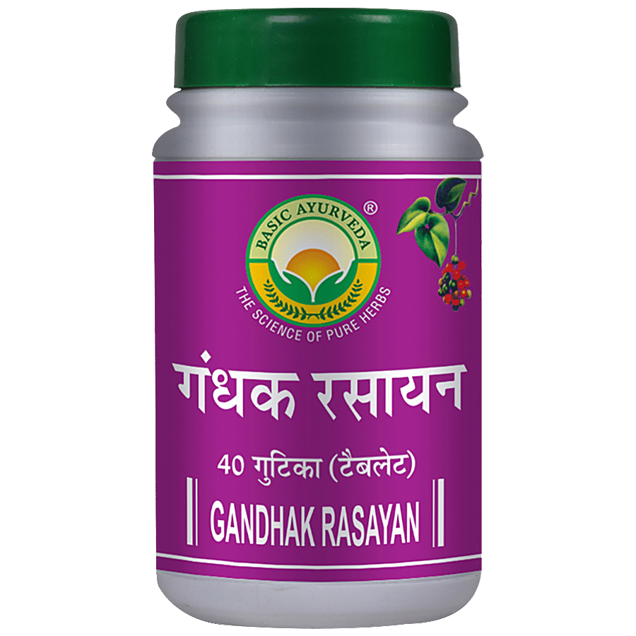 Basic Ayurveda Gandhak Rasayan - For Acne Issues