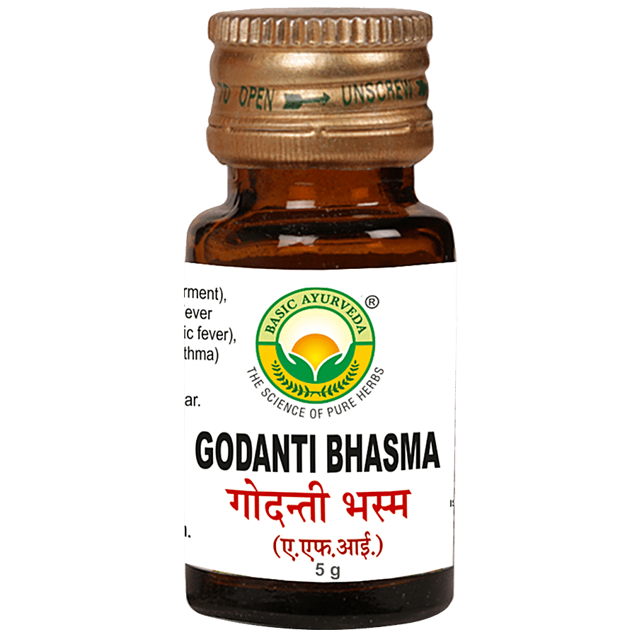 Basic Ayurveda Godanti (Harital) Bhasma - Joint Inflammation & Heart Tonic