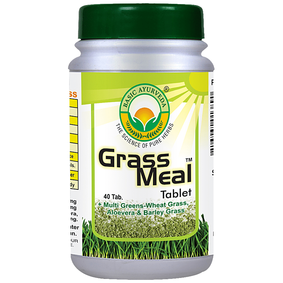 Basic Ayurveda Grass Meal Tablets - Wheat