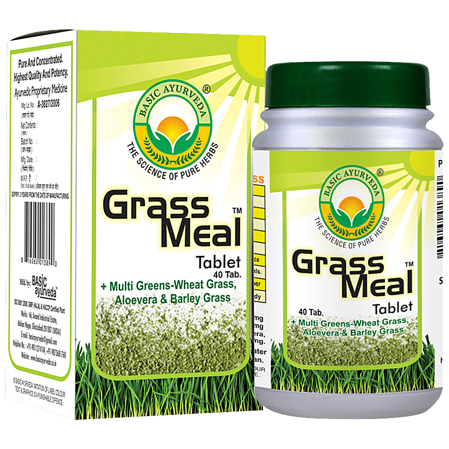 Basic Ayurveda Grass Meal Tablets - Wheat