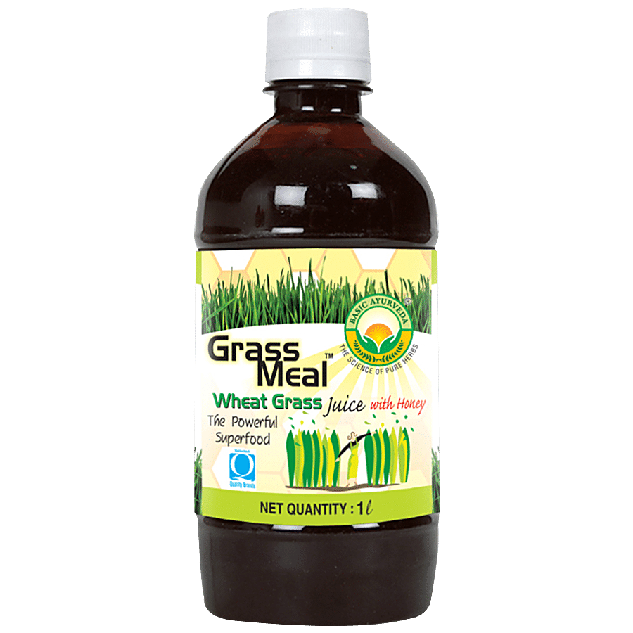 Basic Ayurveda Grass Meal/ Wheat Grass Juice With Honey - Organic Herbal