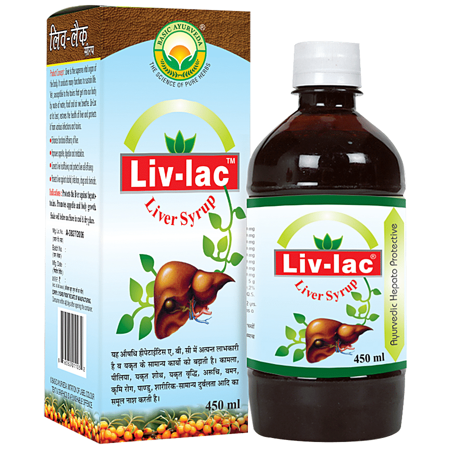 Basic Ayurveda Liv- Lac Liver - Relieves Fatty Liver & Other Liver Issues