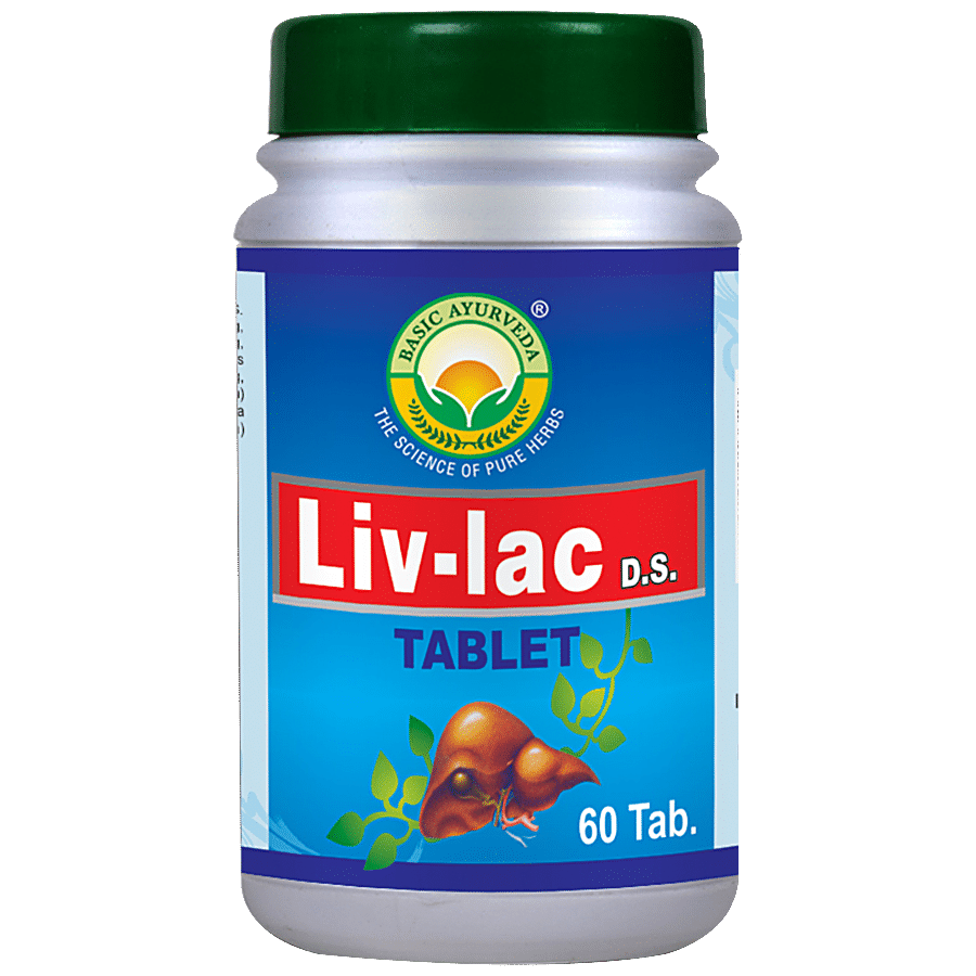 Basic Ayurveda Liv-Lac Tablets - For Liver & Digestive System Health