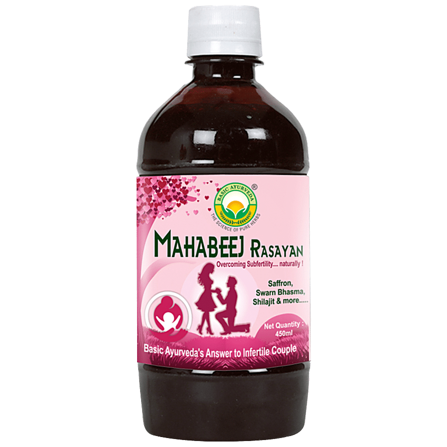 Basic Ayurveda Maha Beej Rasayan Syrup - Helpful For Weakness