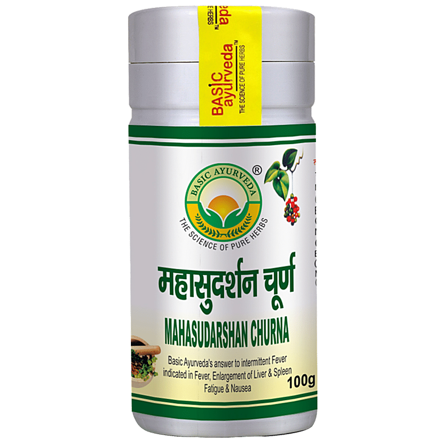 Basic Ayurveda Mahasudarshan Churna - Indicated in Chronic Fever