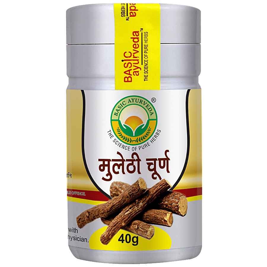 Basic Ayurveda Mulethi Churna Powder - Immunity Booster