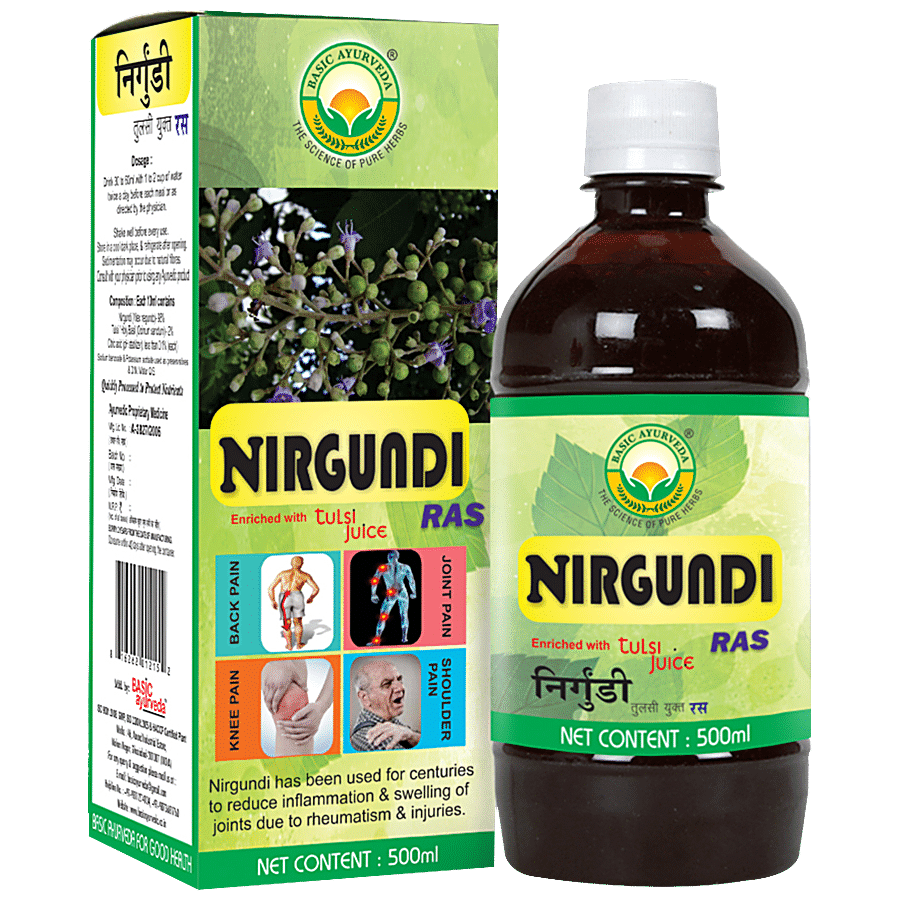 Basic Ayurveda Nirgundi Ras Juice - Organic