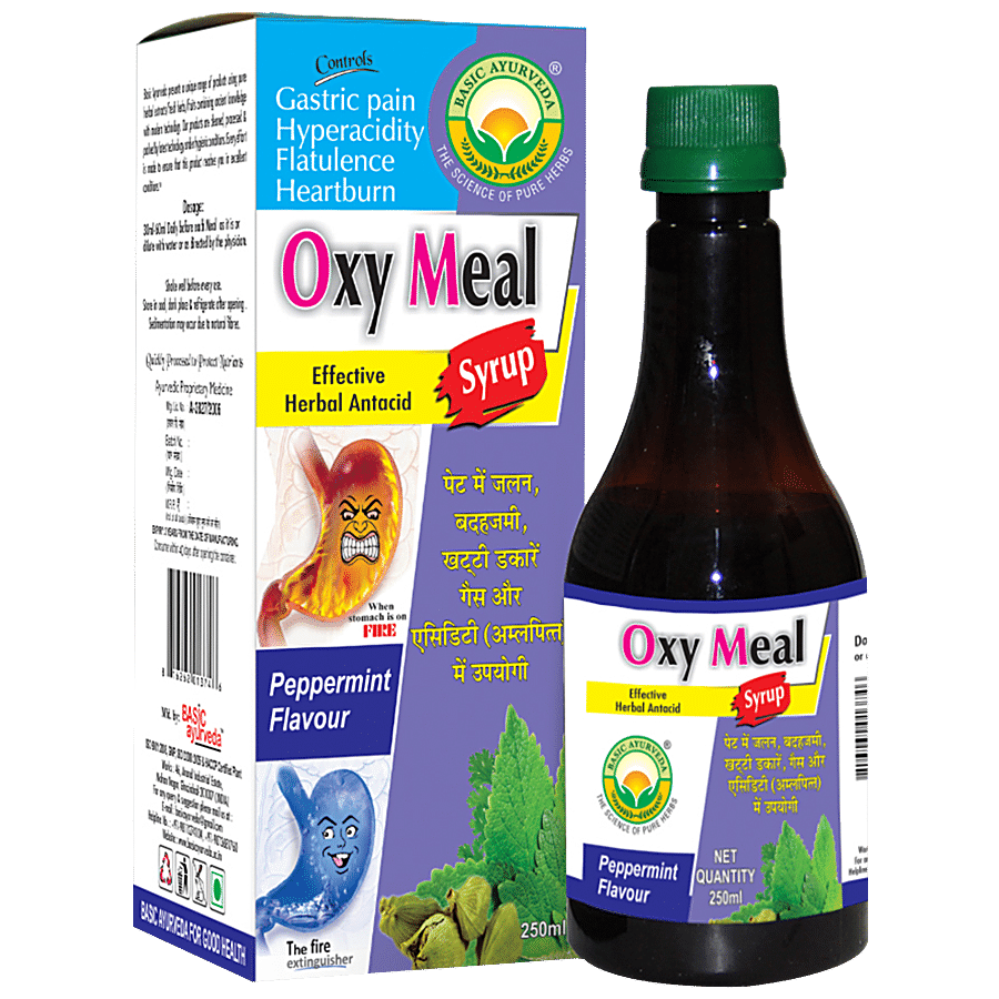 Basic Ayurveda Oxy Meal Syrup - For Heartburn