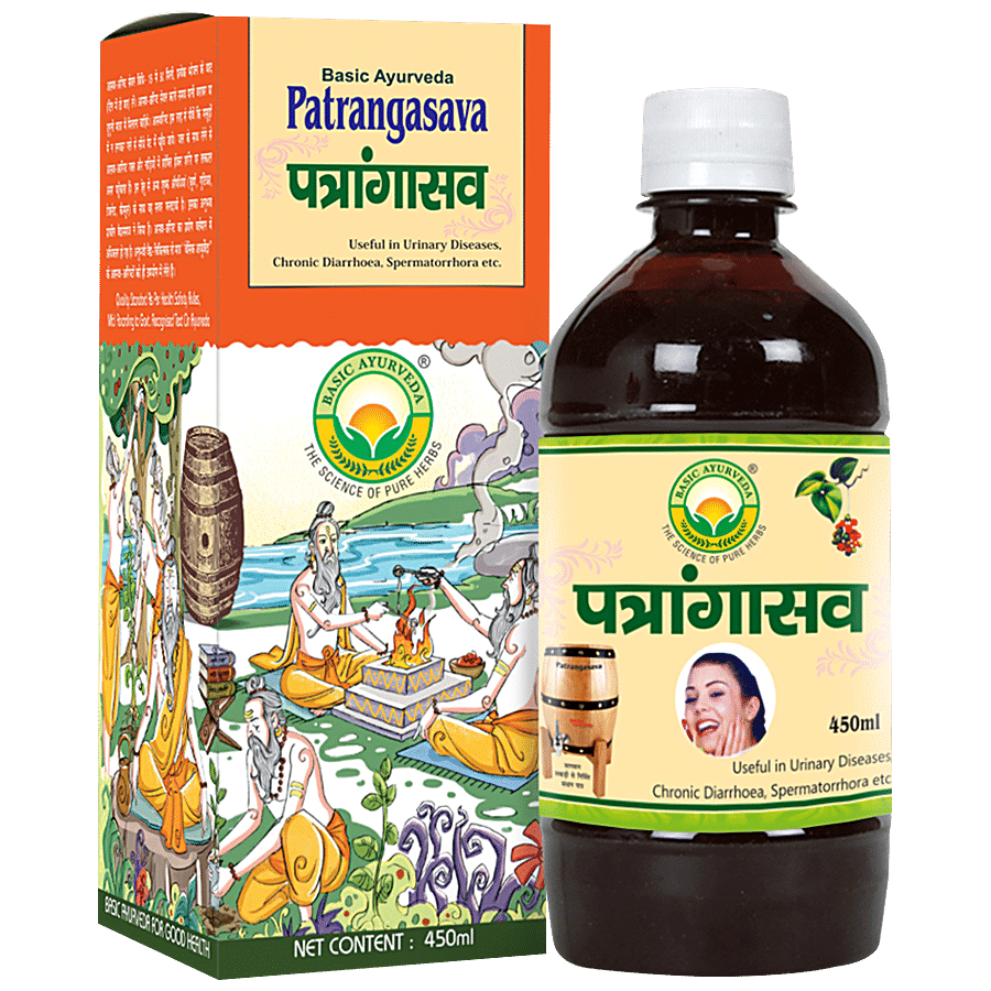 Basic Ayurveda Patrangasava Syrup - Urinary Antiseptic