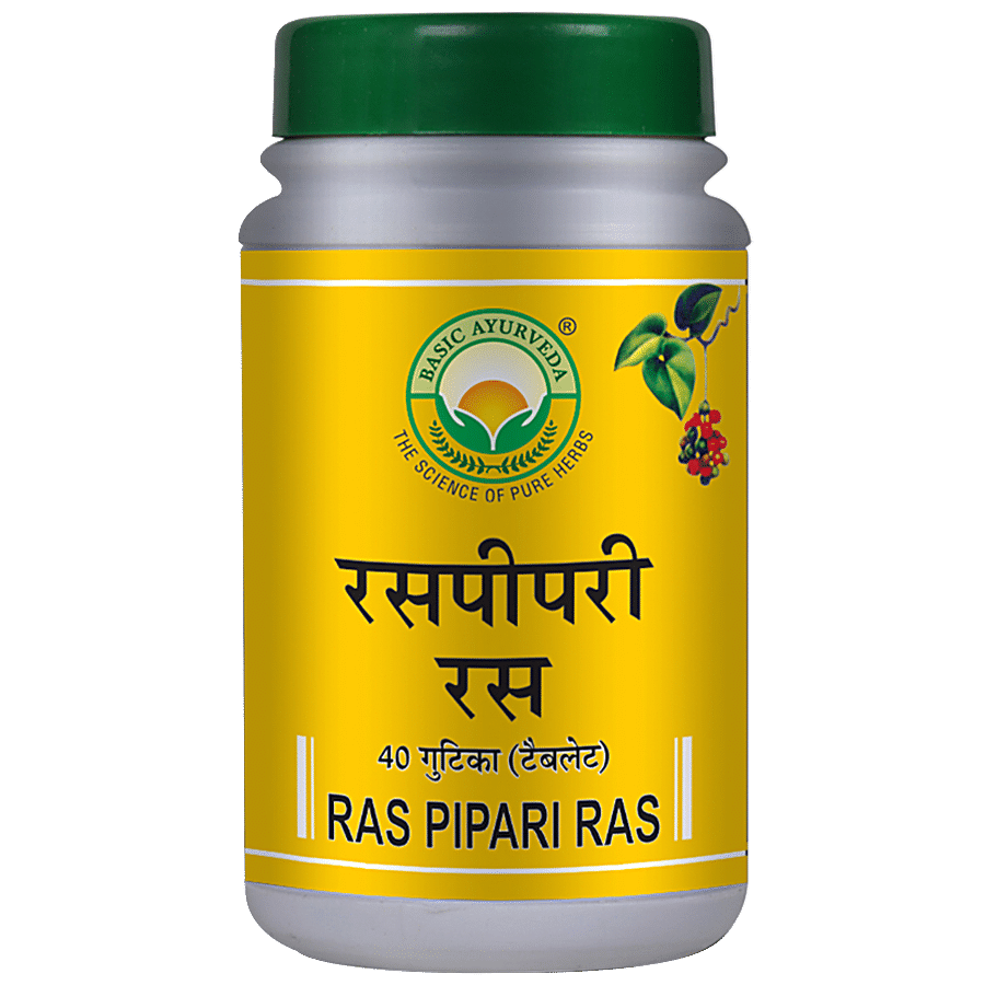 Basic Ayurveda Ras Pipari Tablets - For Overall Respiratory Health