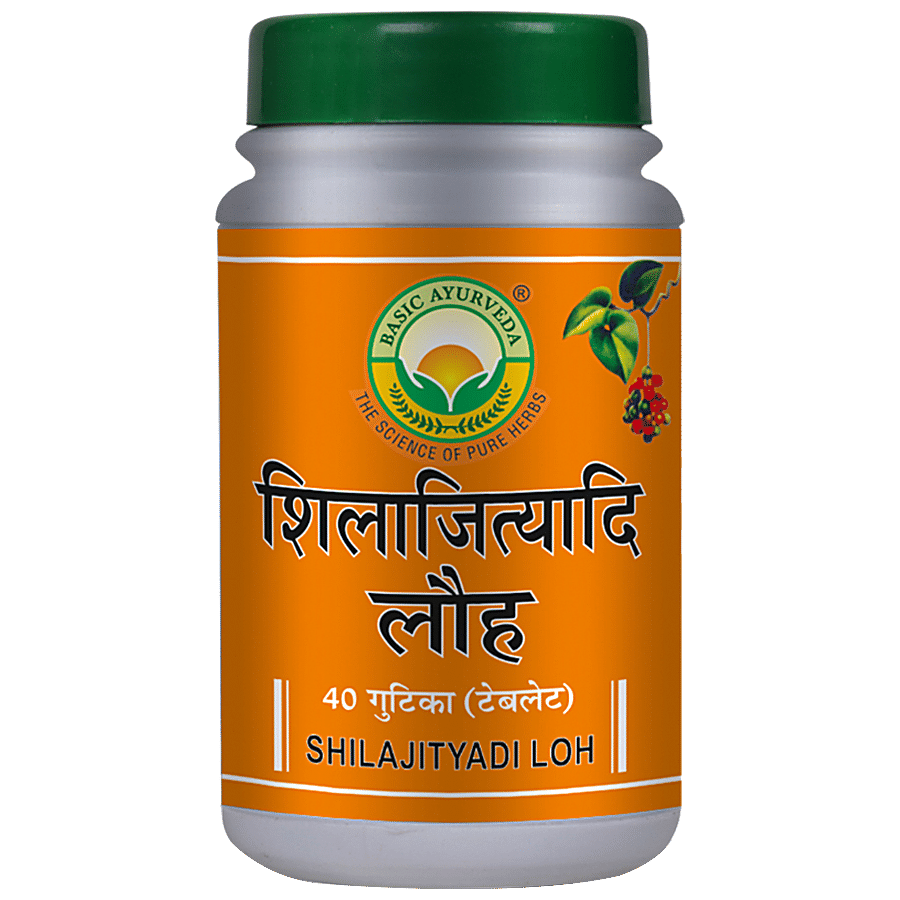 Basic Ayurveda Shilajityadi Loh Tablets - Helpful In Anaemia