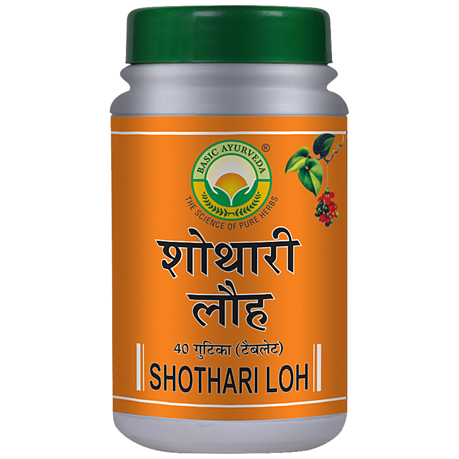 Basic Ayurveda Shothari Loh Tablets - For Anaemia