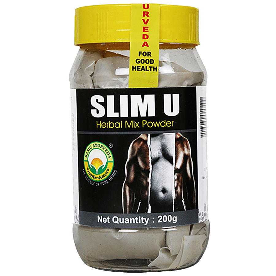 Basic Ayurveda Slim U Herbal Mix Powder - Reduce Belly Fat