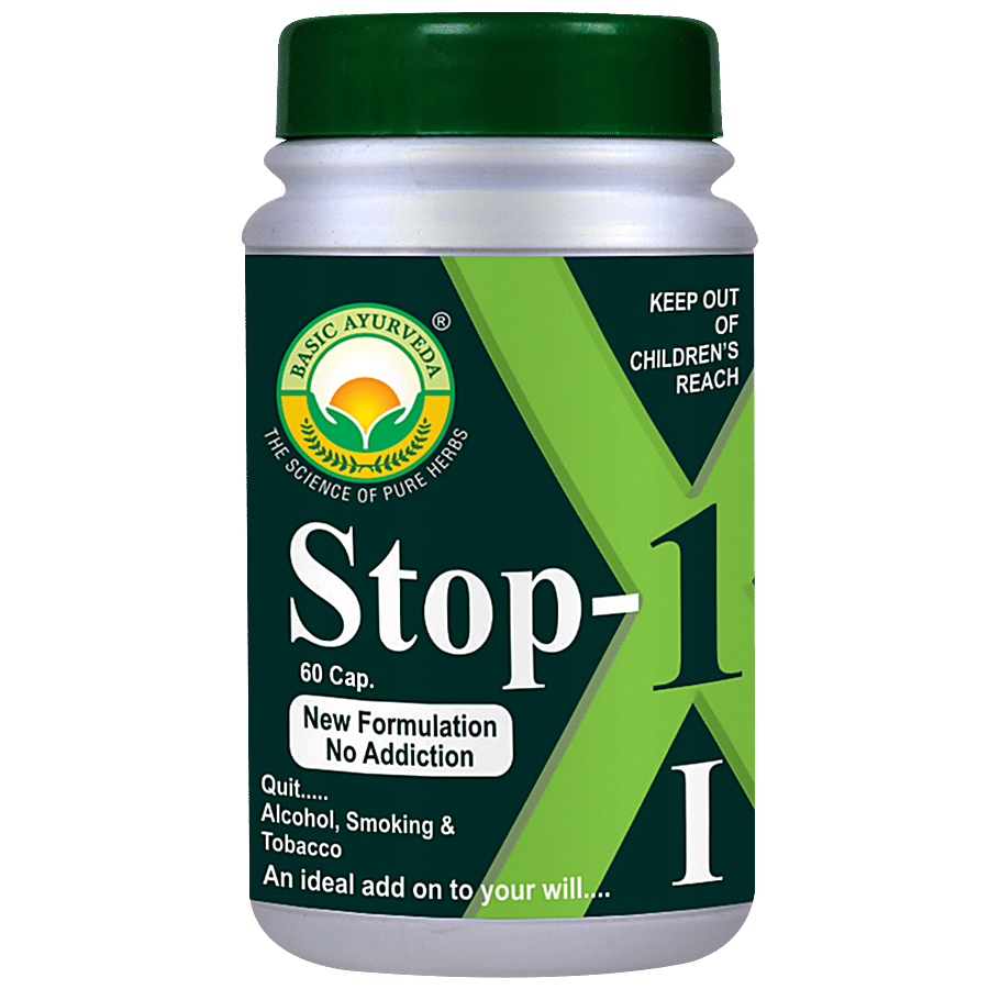 Basic Ayurveda Stop-1 Capsules - Brain Health Tonic