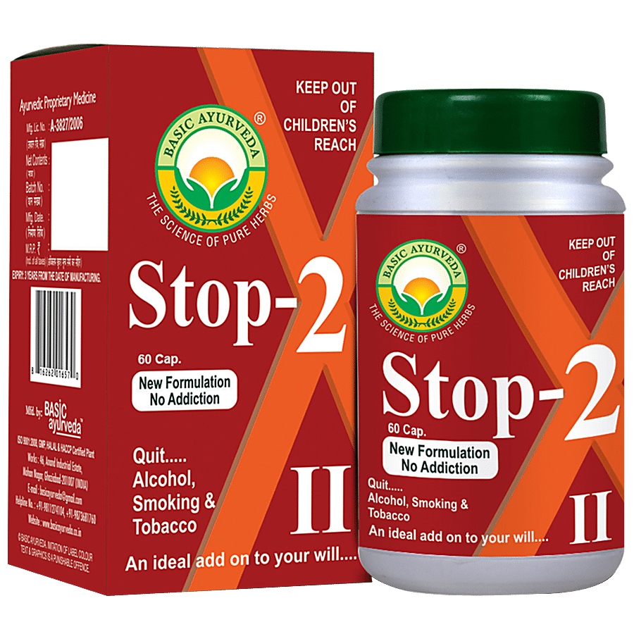 Basic Ayurveda Stop-2 Capsules - For Breain Health