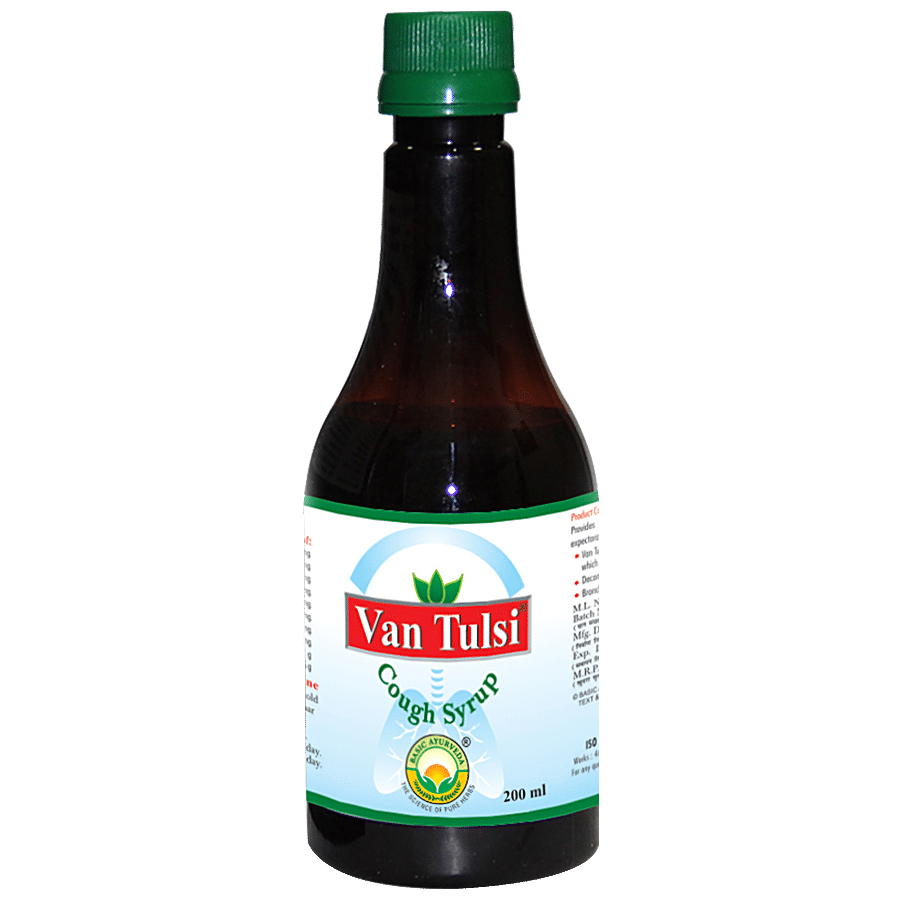 Basic Ayurveda Van Tulsi Cough Syrup - Common Cold & Cough