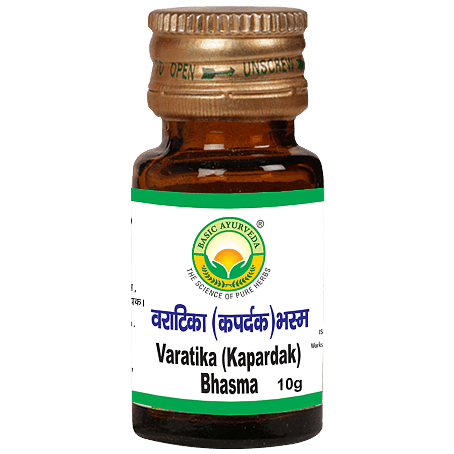 Basic Ayurveda Varatika Kapardika Bhasma - For Irritable Bowel Syndrome