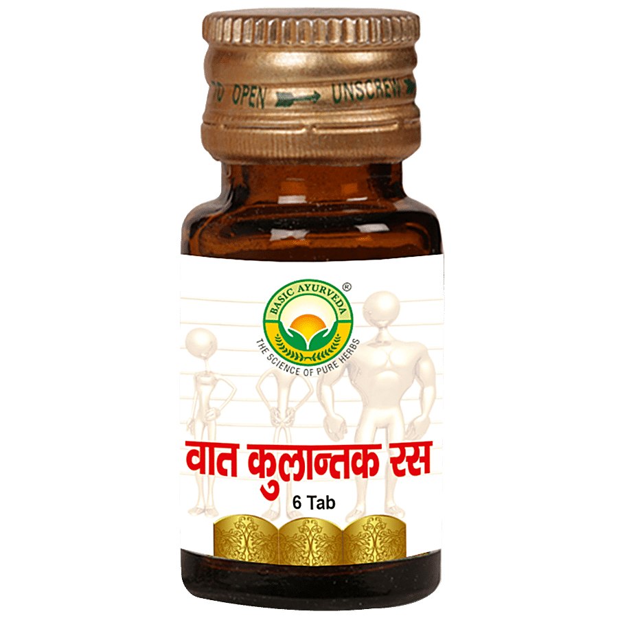 Basic Ayurveda Vata Kulantak Ras Tablets - Helpful In Vata Roga