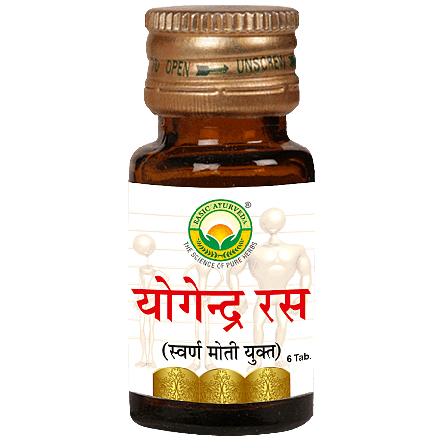 Basic Ayurveda Yogendra Ras Tablets - Helpful In Cardiac & Mental Problems