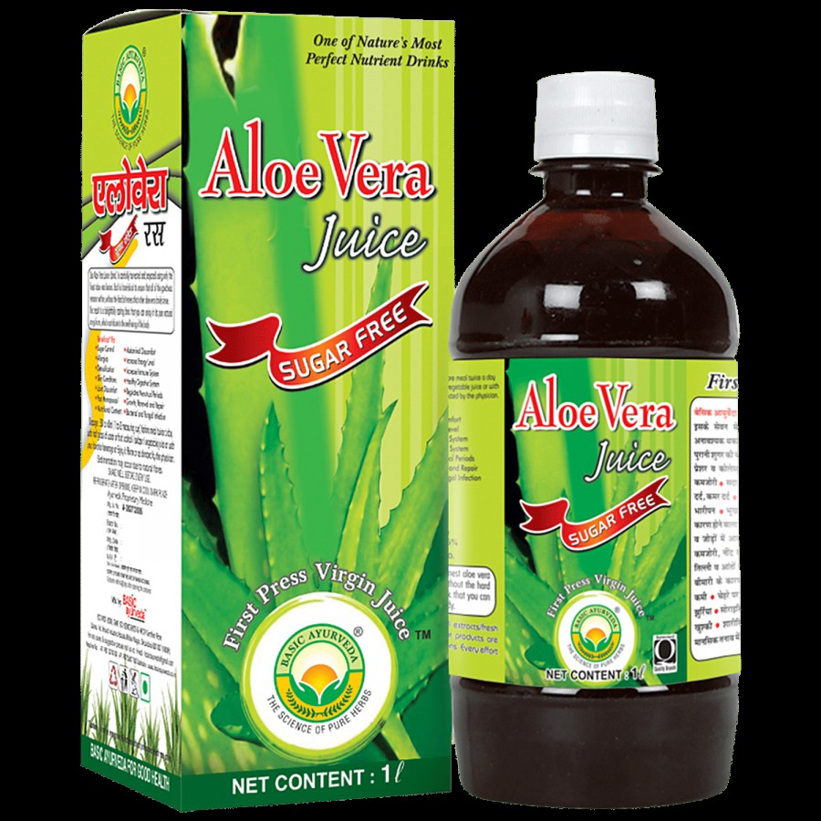 Basic Ayurveda Aloe Vera Juice - Sugar Free