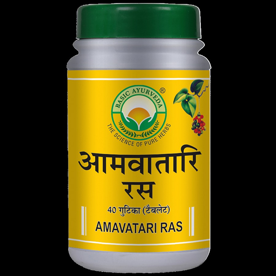 Basic Ayurveda Amavatari Ras Tablets - Joint Inflammation & Wound Healing