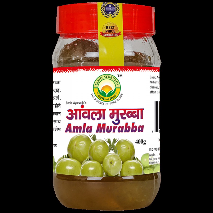 Basic Ayurveda Amla Murabba - Vitamin C & Anitioxidant Rich