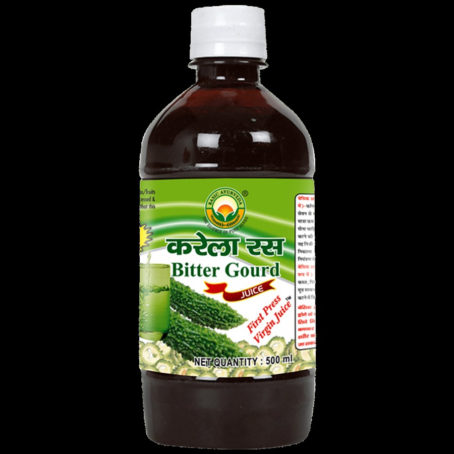 Basic Ayurveda Bitter Gourd/Karela Juice - Organic Herbal