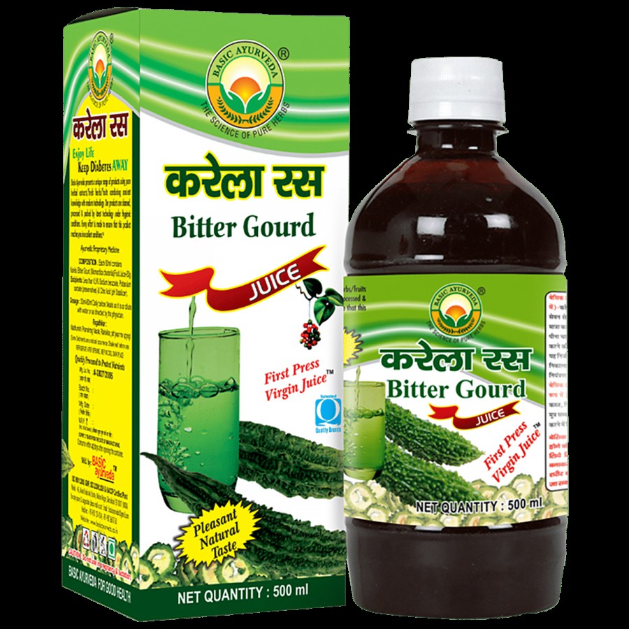 Basic Ayurveda Bitter Gourd/Karela Juice - Organic Herbal