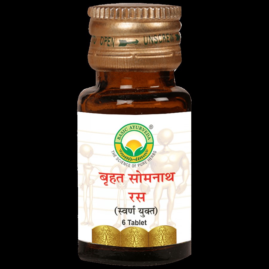 Basic Ayurveda Brihat Somnath Ras Tablets - For Women