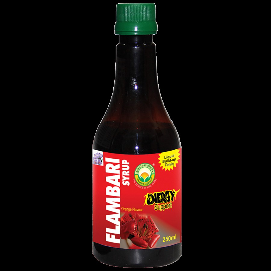 Basic Ayurveda Flambari Syrup - Maintains Normal Health & Vitality