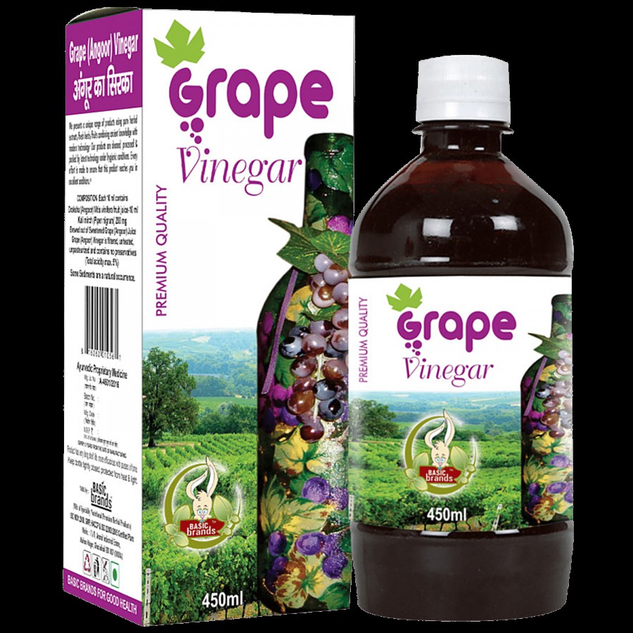 Basic Ayurveda Grape Vinegar - Controls Blood Pressure