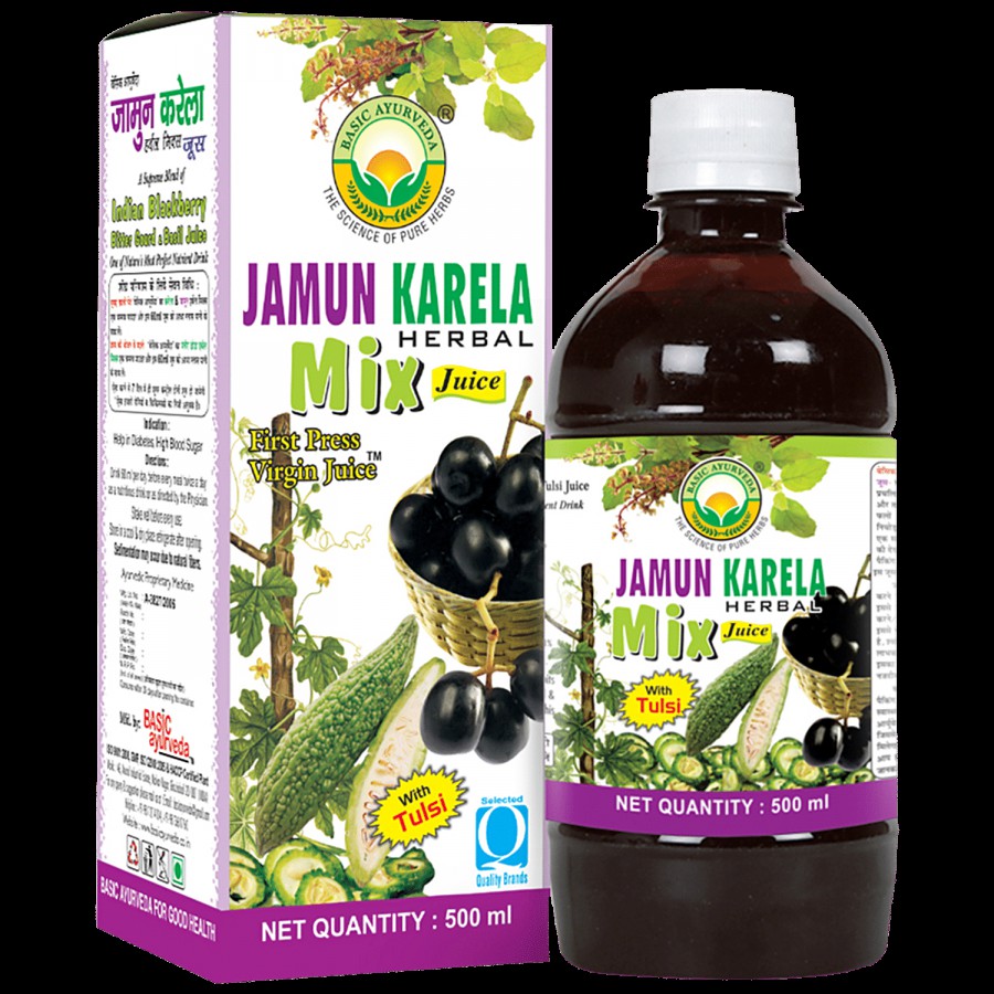 Basic Ayurveda Jamun Karela Herbal Mix - Organic