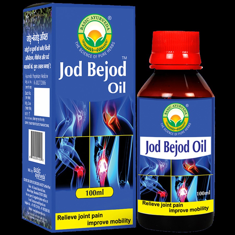 Basic Ayurveda Jod Bejod Oil - For Joints Maintenance