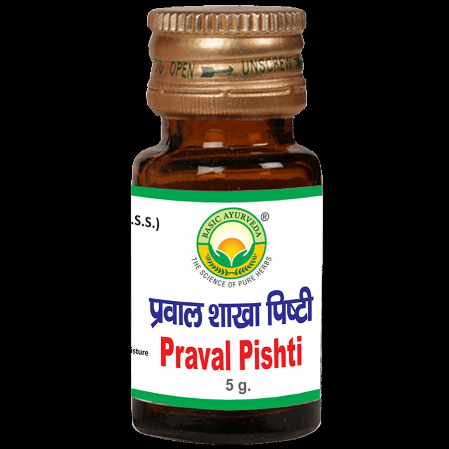 Basic Ayurveda Prawal Pishti - Cold