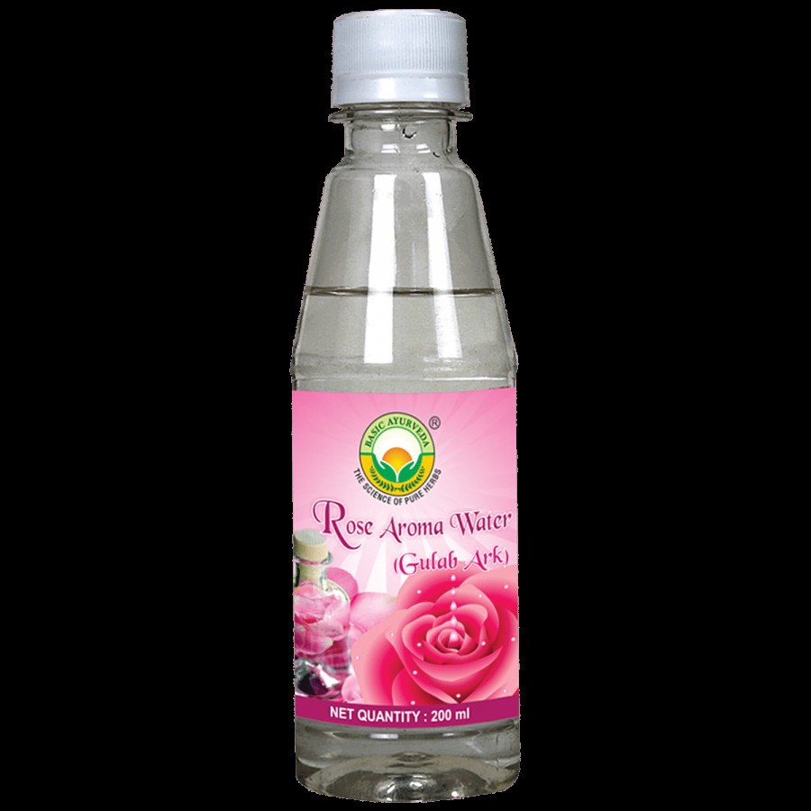 Basic Ayurveda Rose Aroma Water - Natural Astringent For Glowing Skin