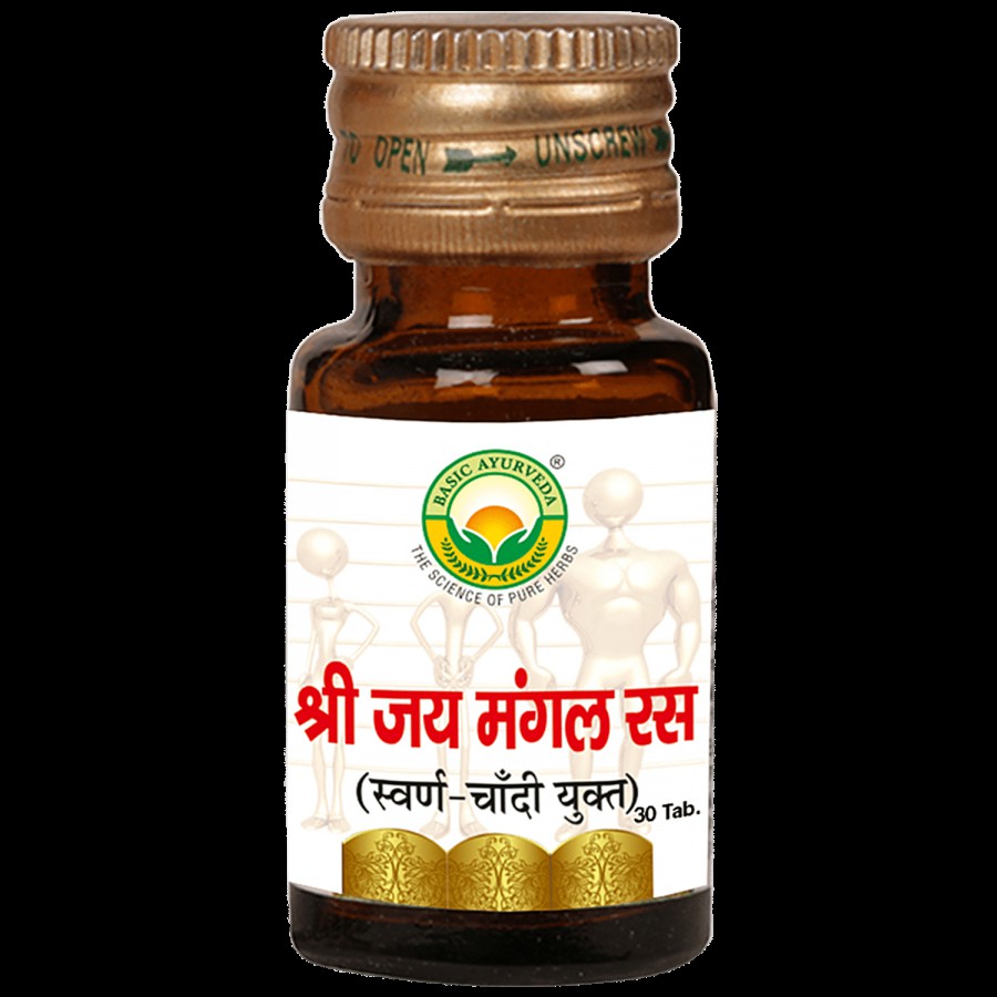 Basic Ayurveda Shri Jai Mangal Ras Tablets - Helpful In Viral Infection