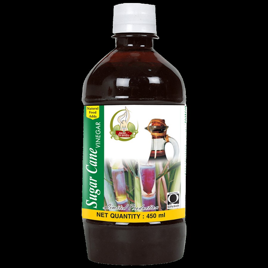 Basic Ayurveda Sugar Cane Vinegar - For Relief From Indigestion & Flatulence