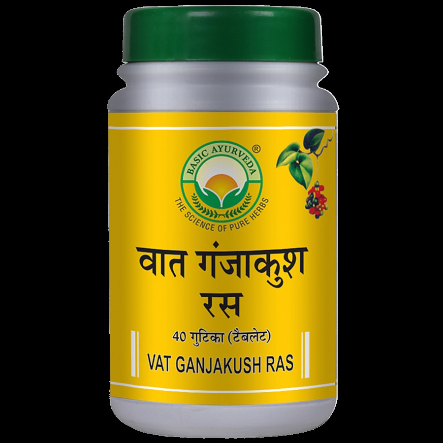 Basic Ayurveda Vat Ganjakush Ras -  Joint & Muscles Pain Reliever