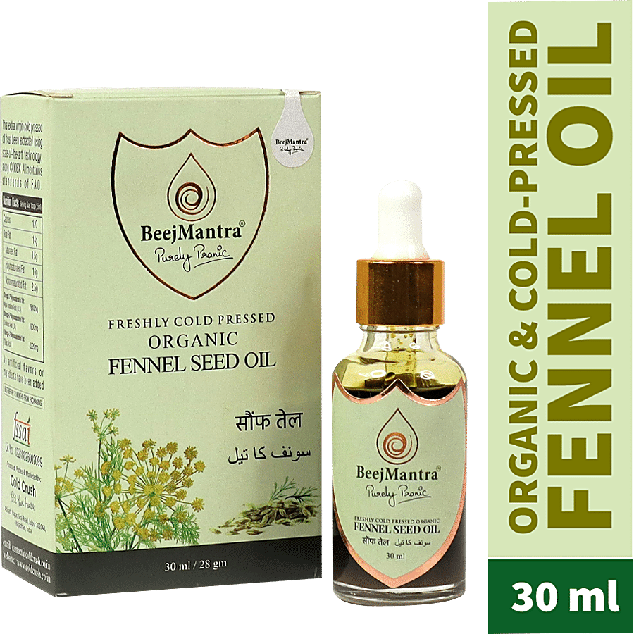 BeejMantra Fennel Seed Oil - Organic