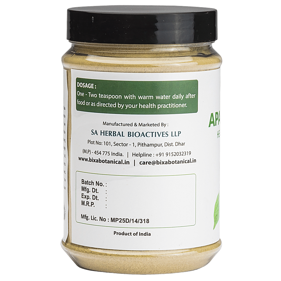 Bixa Botanical Apamarga Herb Powder - Promotes Healthy Urination