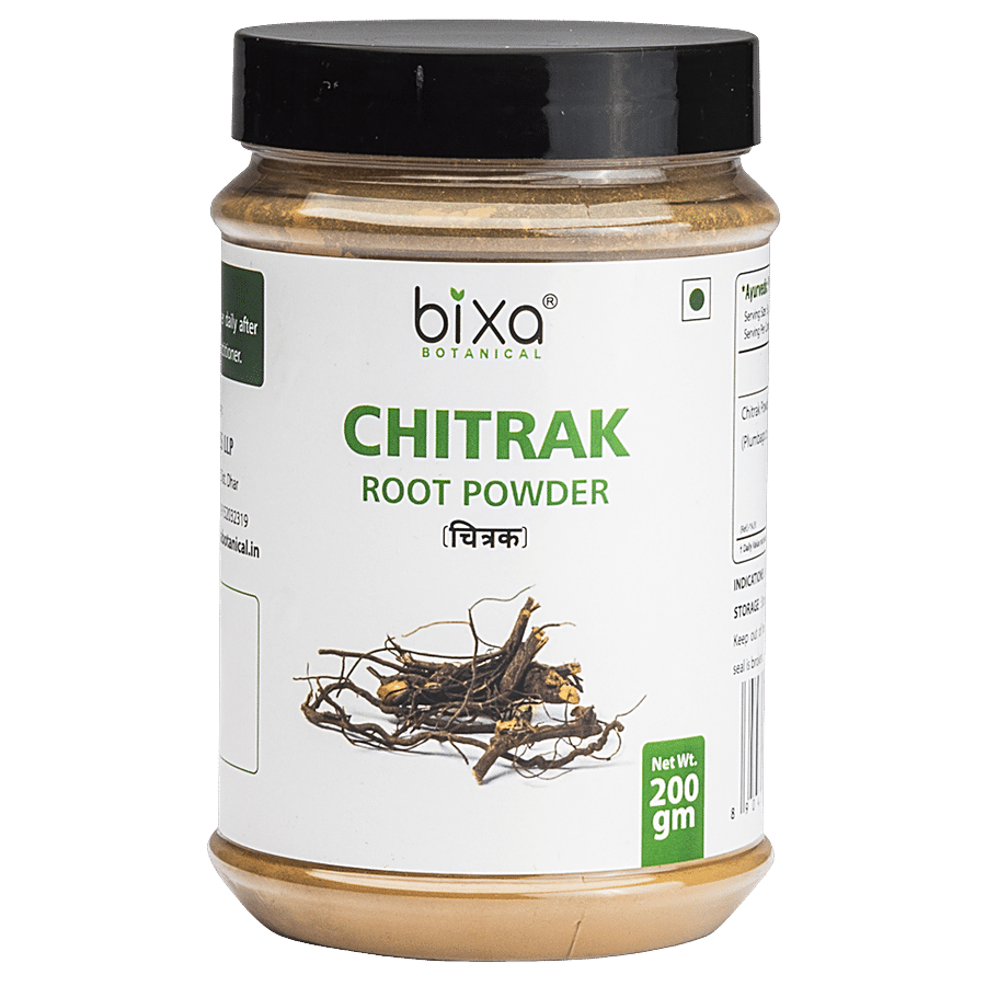 Bixa Botanical Chitrak Root Powder - Supports Healthy Digestion & Appetite